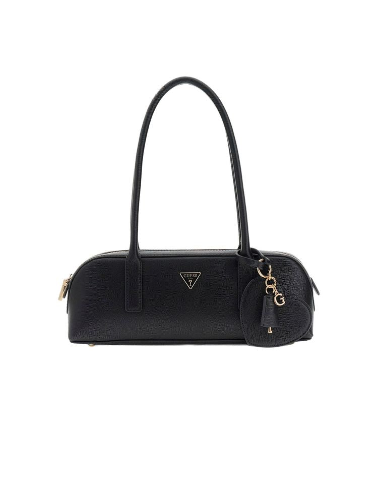 Guess Isobel Shoulder Bag — Black Polyurethane