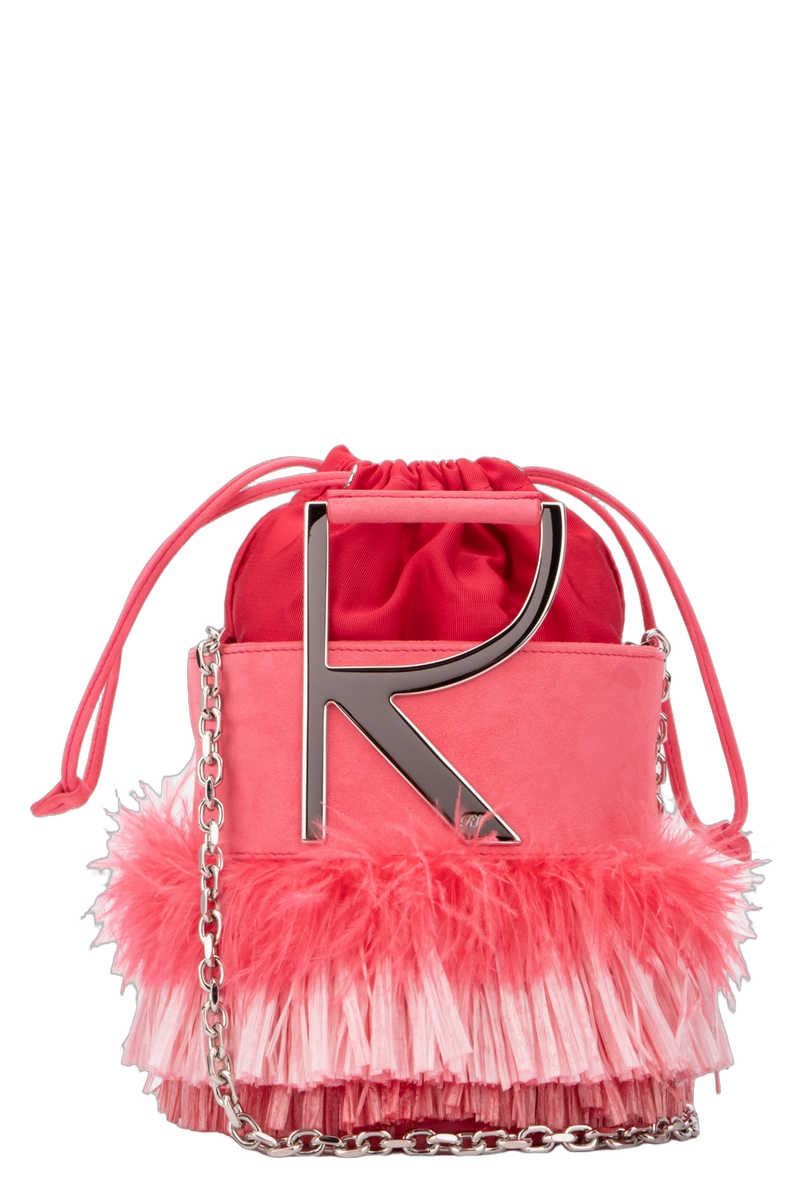 Roger Vivier M819 Clutch — Red Satin