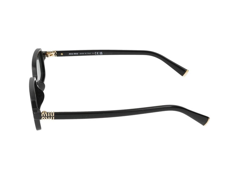 Miu Miu 0mu Rectangular Acetate Sunglasses — Black
