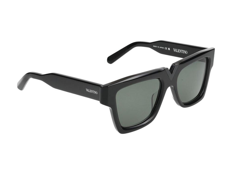 Valentino Vls-162a-51_v Square Acetate Frame Sunglasses — Black