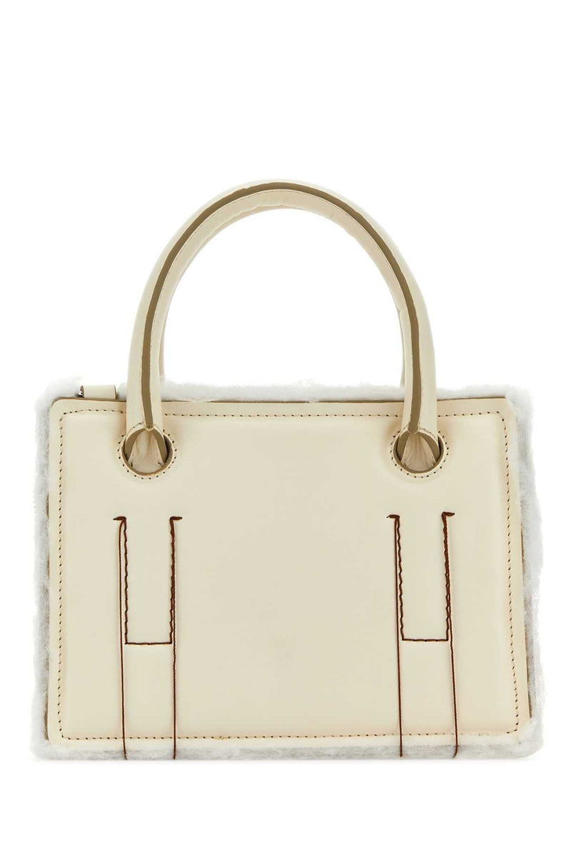 Dentro Top Handle Bag — Cream