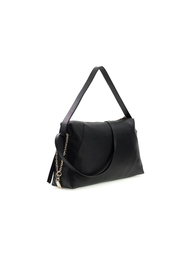 Guess Devon Shoulder Bag — Black Polyurethane