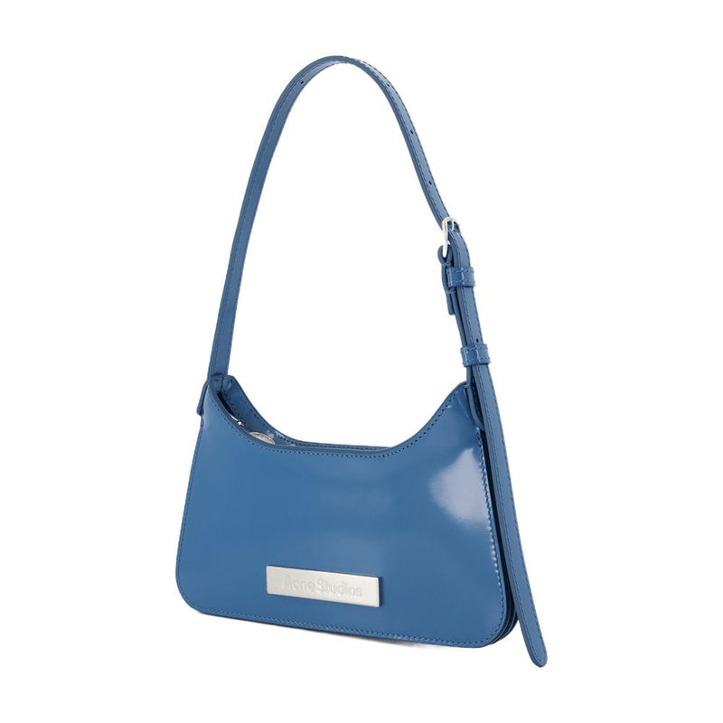 Acne Studios Platt Micro Shoulder Bag — Blue Calfskin