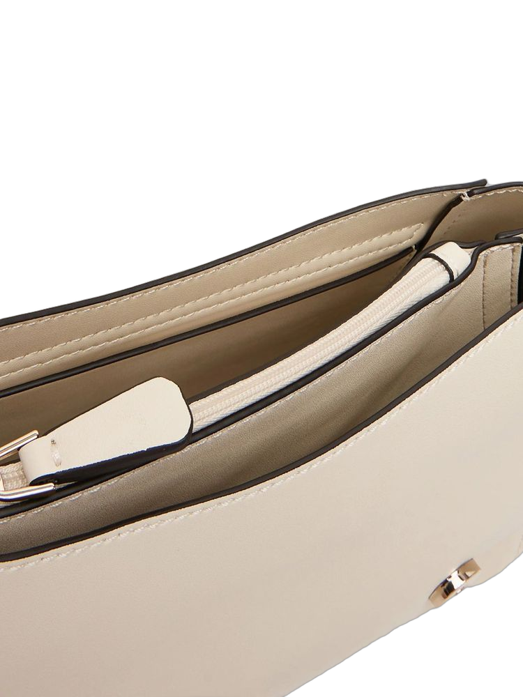 Guess Talent Crossbody Bag — White Polyurethane