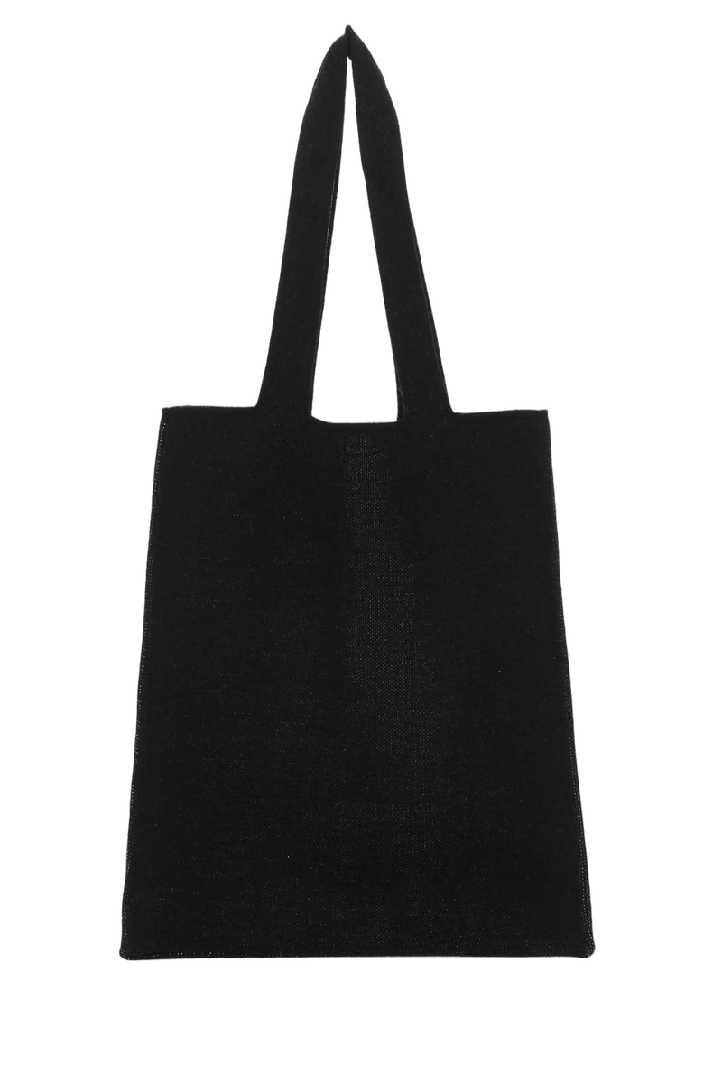Palm Angels Logo-Embroidered Wool Tote Bag — Black