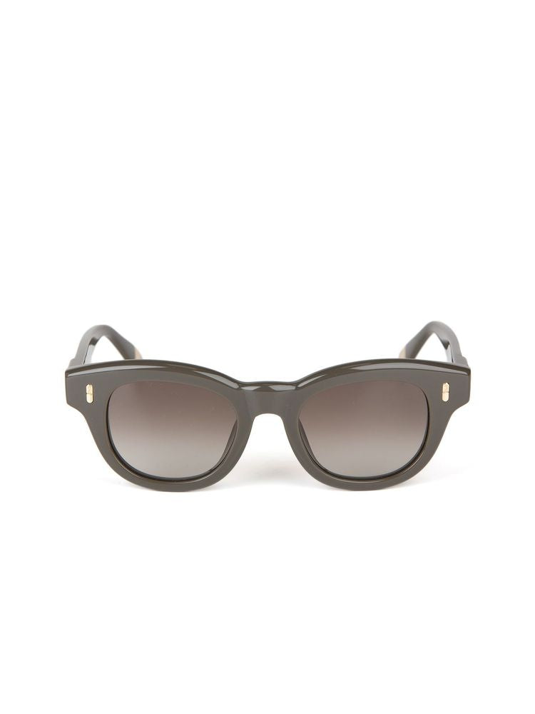 Furla Sfu986 Acetate Frame Sunglasses — Khaki Green