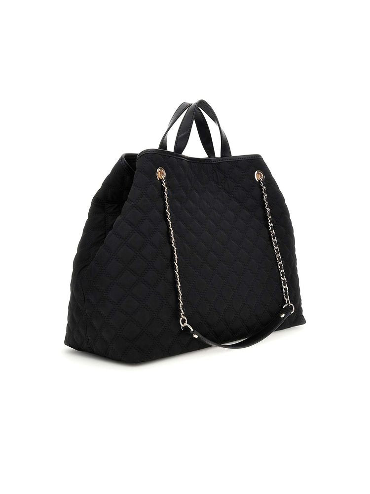 Guess Giully Ii Tote Bag — Black Polyester