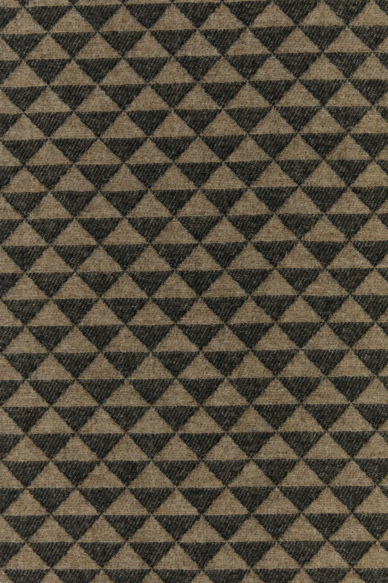 Prada Geometric Wool Blend Scarf — Beige Wows Scarfs
