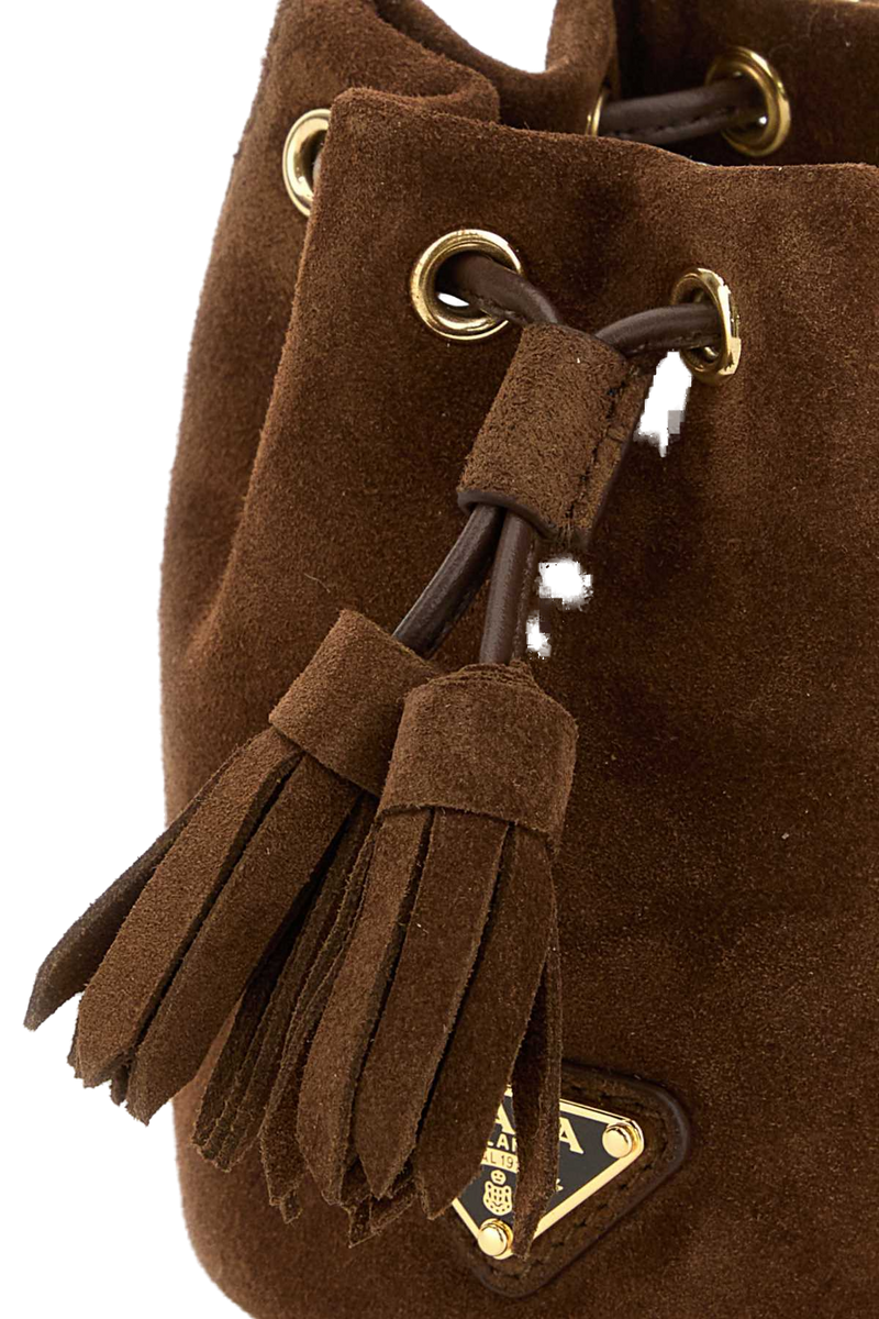 Prada Pouch Keychain — Brown Wallet