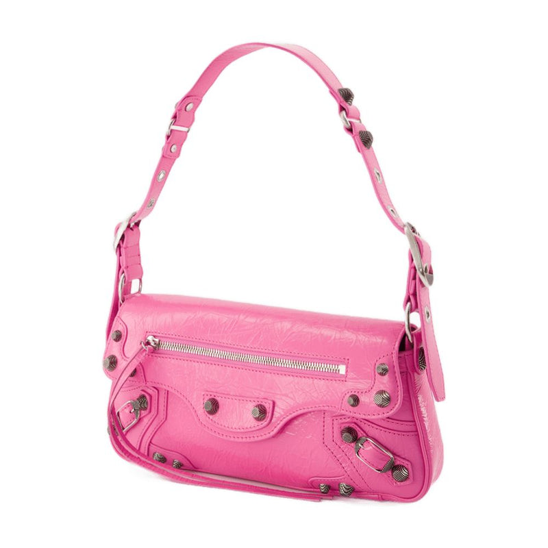 Balenciaga Le Cagole Shoulder Bag — Pink Calfskin
