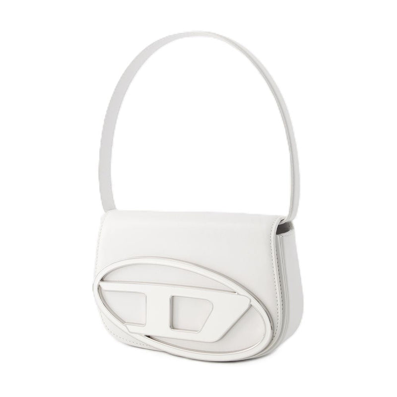 Diesel Cowhide Leather Shoulder Bag — White