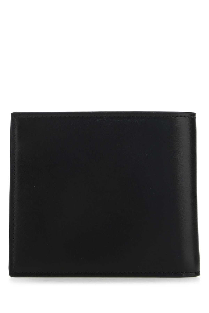 Saint Laurent Leather Wallet — Black Exterior