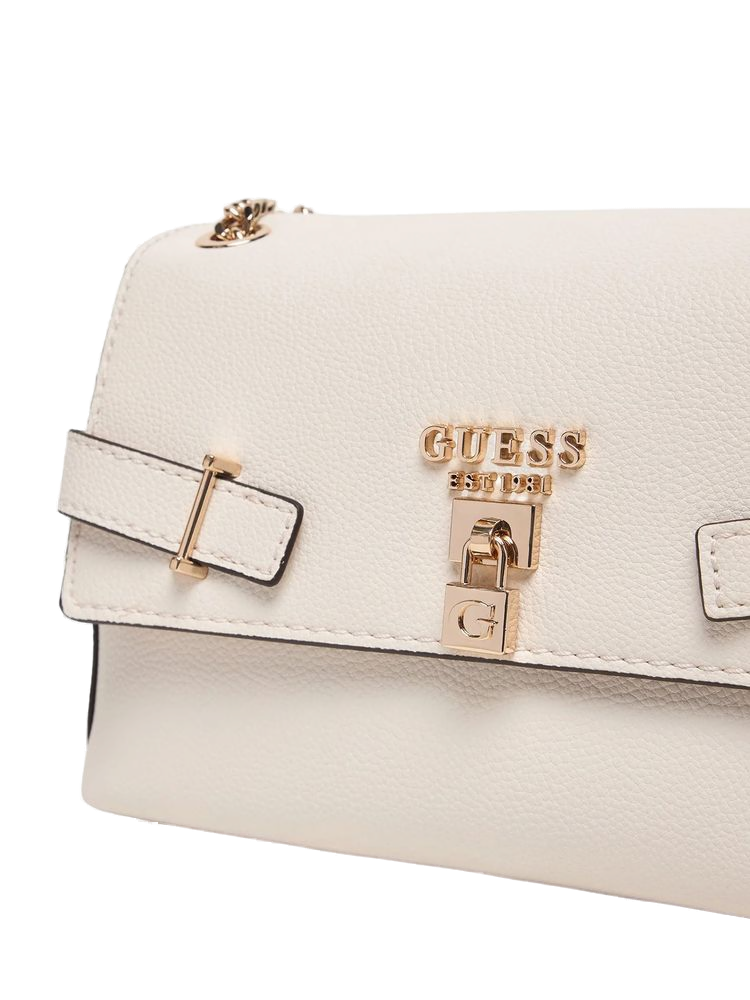 Guess Polyurethane Crossbody Bag — Beige