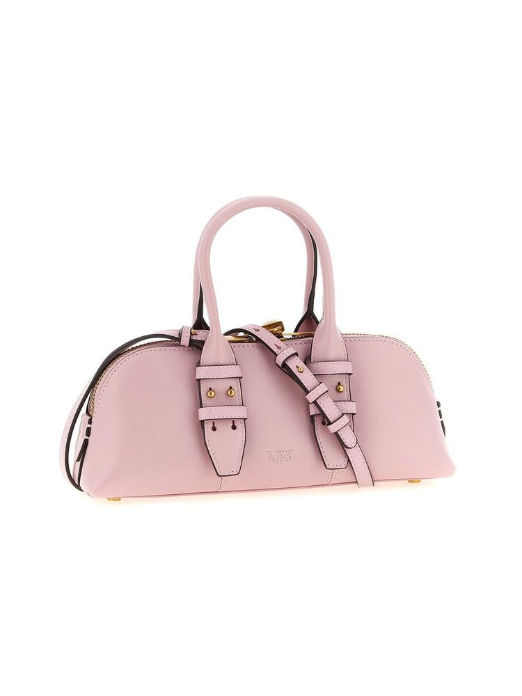 Pinko Escape Top Handle Bag — Pink Cow Leather