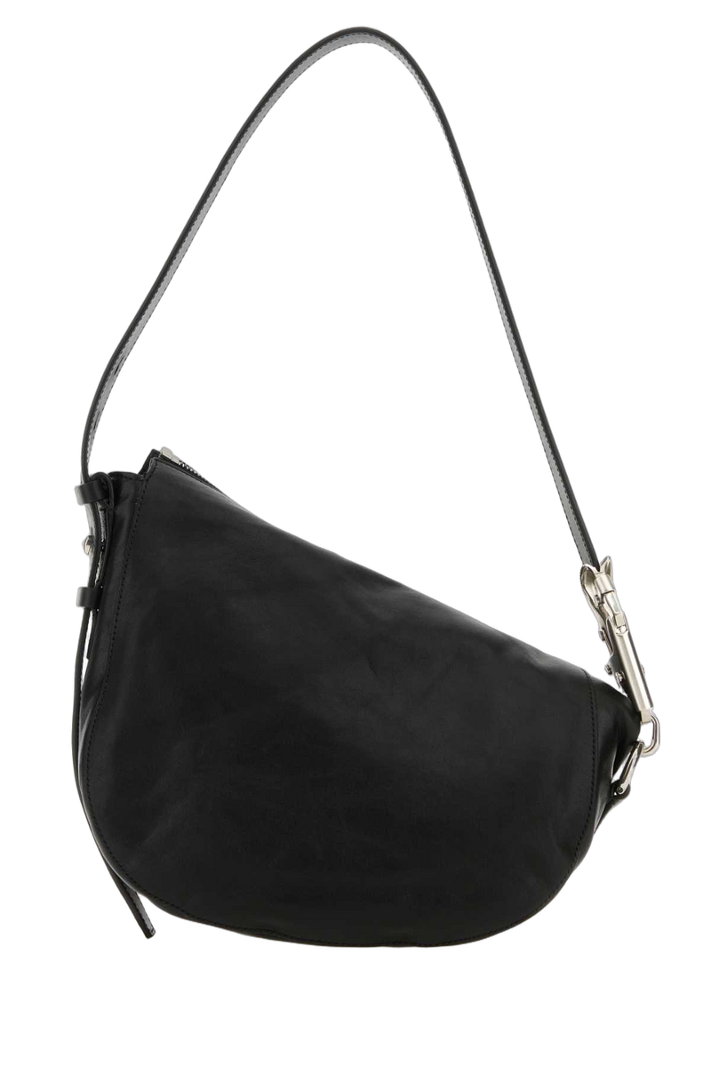 Burberry Calf Leather Shoulder Bag — Black