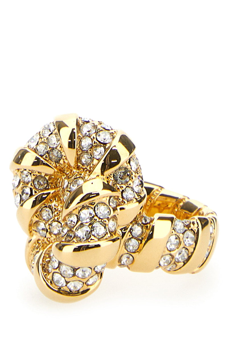 Lanvin Crystal Ring — Gold Gold-plated Metal Rings
