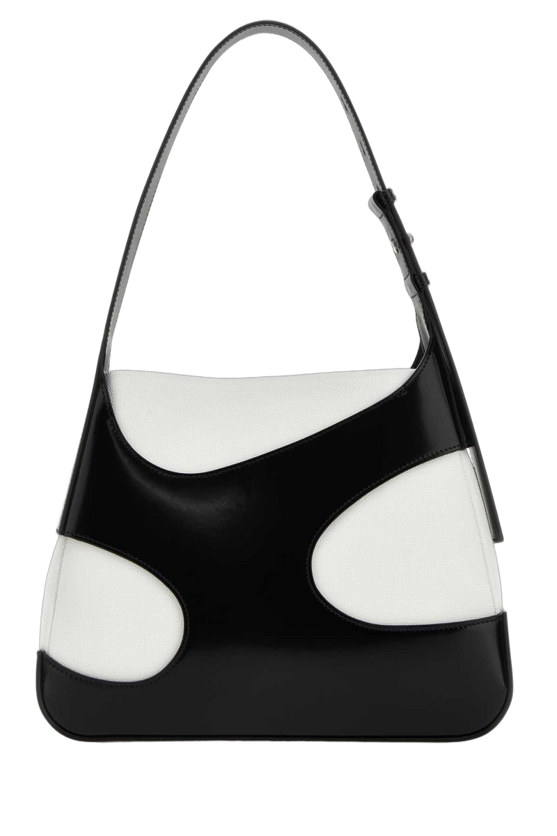 Ferragamo Neroowhite Shoulder Bag — Black