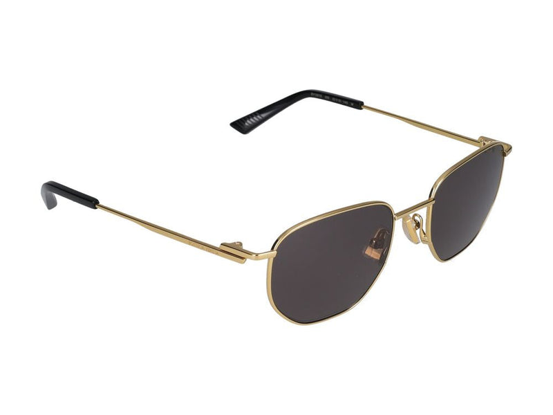 Bottega Veneta Bv1301s Metal Hexagonal Sunglasses — Gold