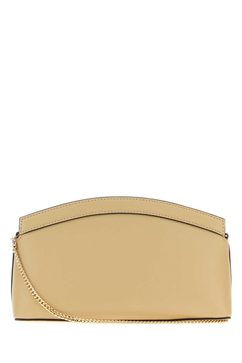 Michael By Kors Dome Clutch — Beige