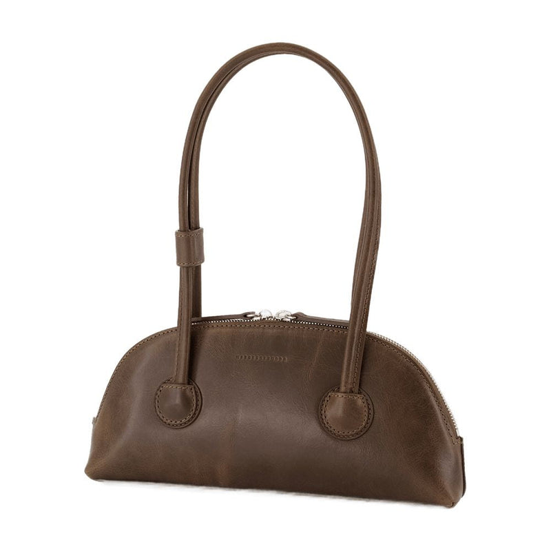 Marge Sherwood Bessette Shoulder Bag — Brown Cowhide