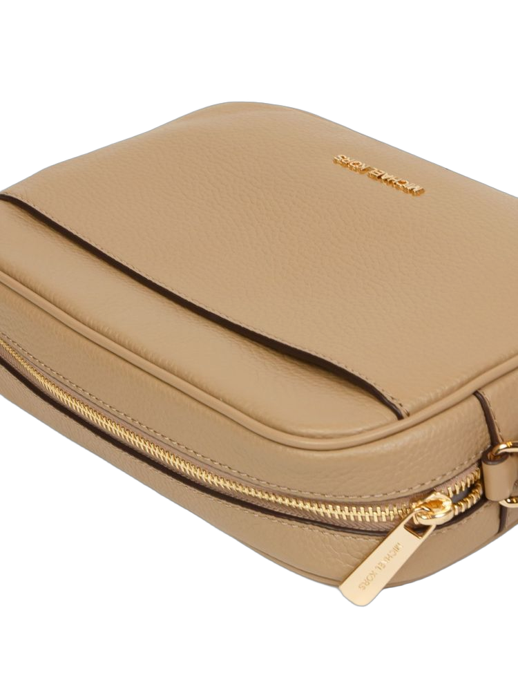 Michael Kors Crossbody Bag — Beige Leather