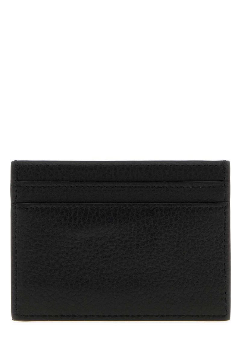 Saint Laurent Leather Card Holder Case — Black Cases