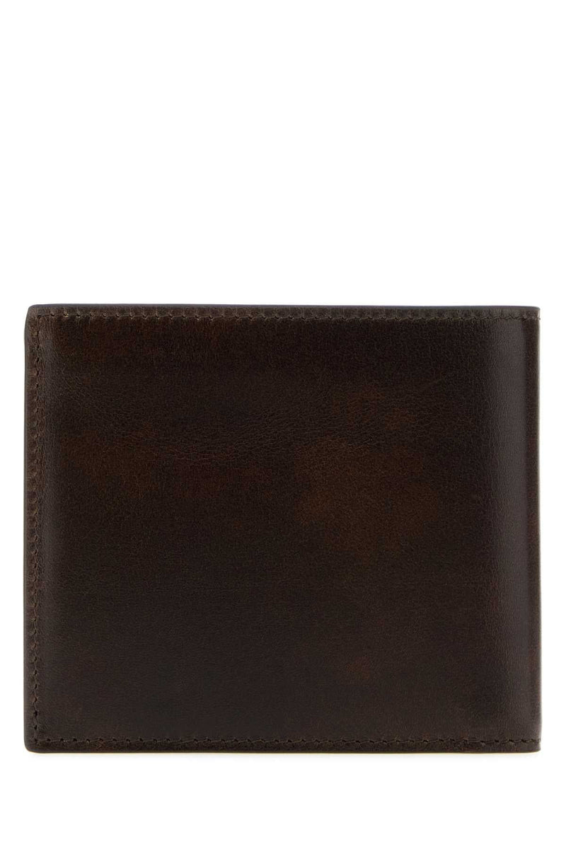 Prada Calf Leather Wallet — Brown Exterior