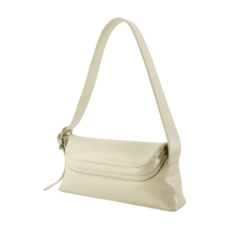 Osoi Hobo Folder Brot Shoulder Bag — Beige Calfskin