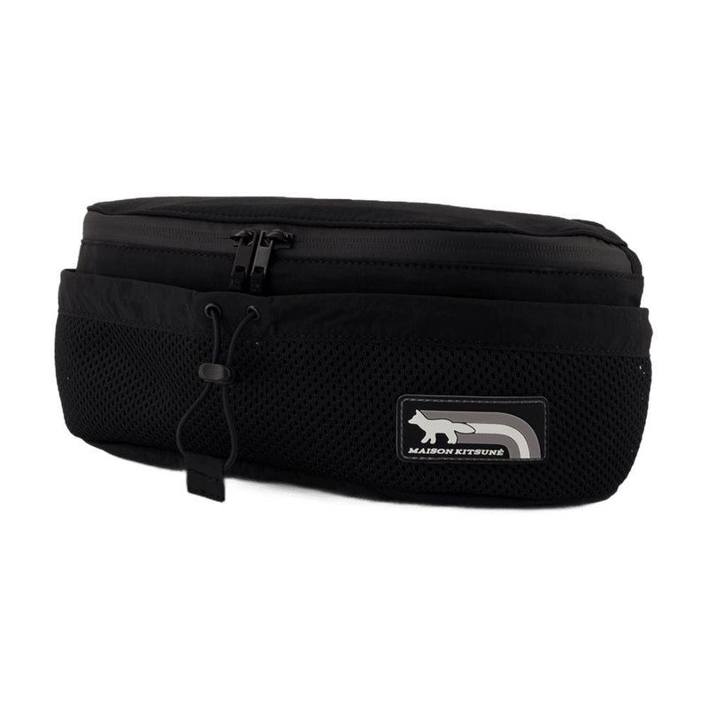 Maison Kitsuné Belt Bag — Black Nylon