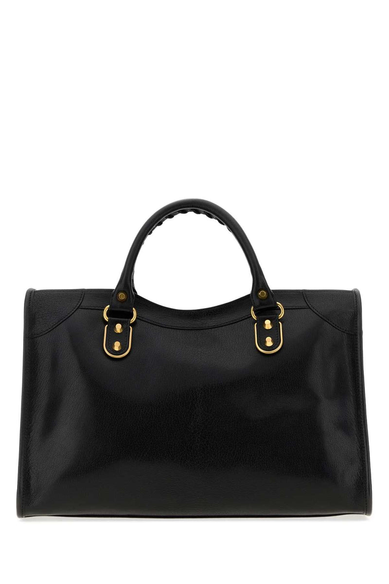 Balenciaga City Top Handle Bag — Black