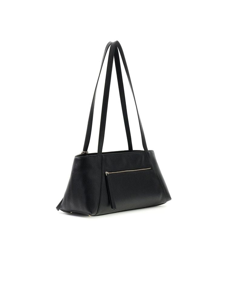 Guess Devon Shoulder Bag — Black Polyurethane