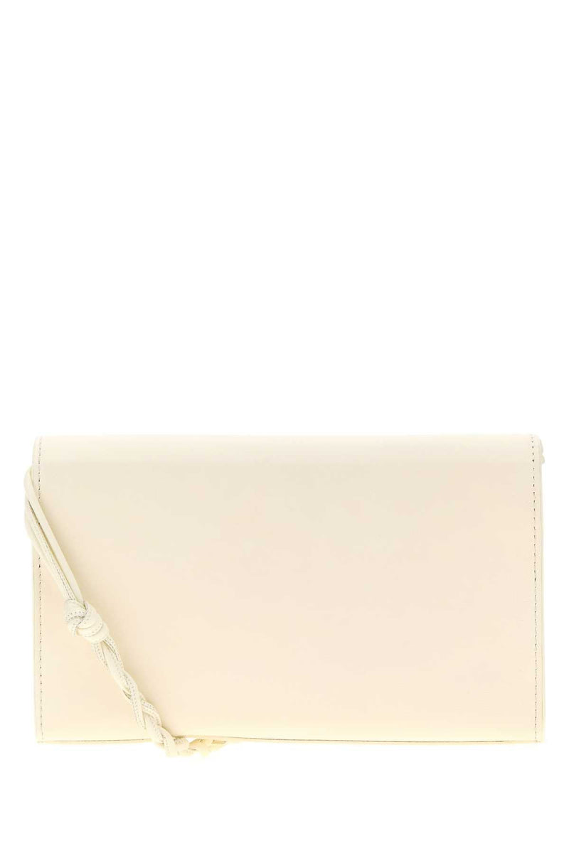 Jil Sander Calfskin Wallet — Beige Exterior: Calf