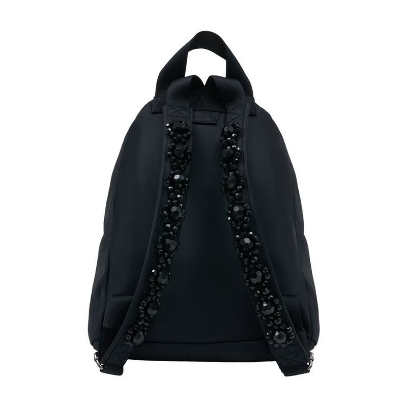 Simone Rocha Bow-Front Nylon Backpack — Black