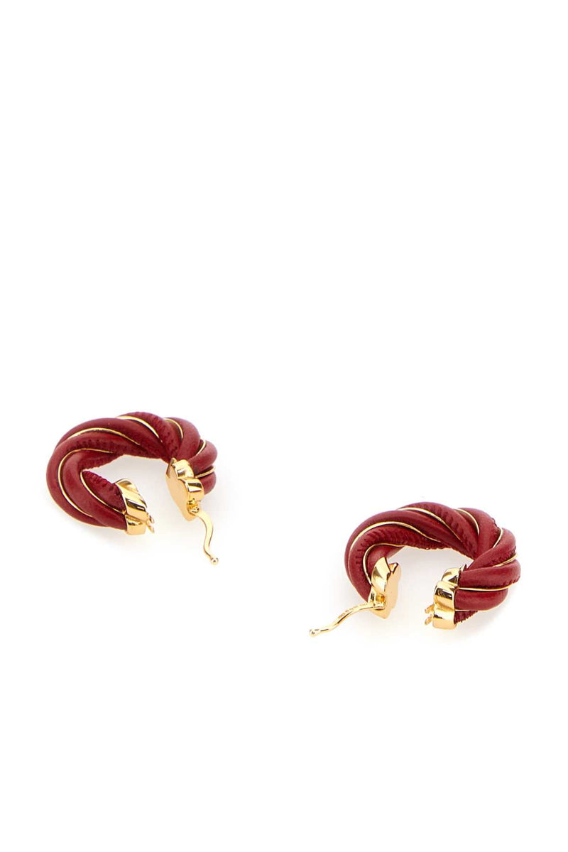 Bottega Veneta Applecandy Earrings — Red