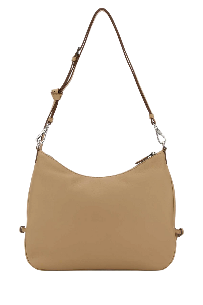 Prada Fold Shoulder Bag — Beige