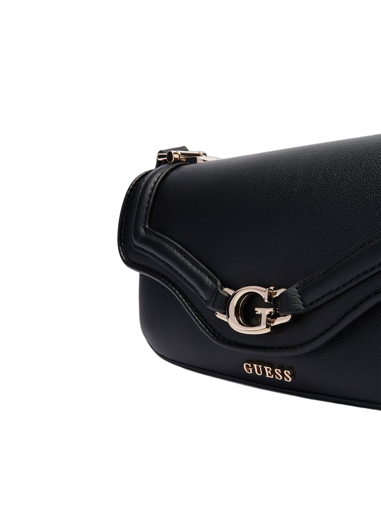 Guess Dea Crossbody Bag — Black Polyurethane