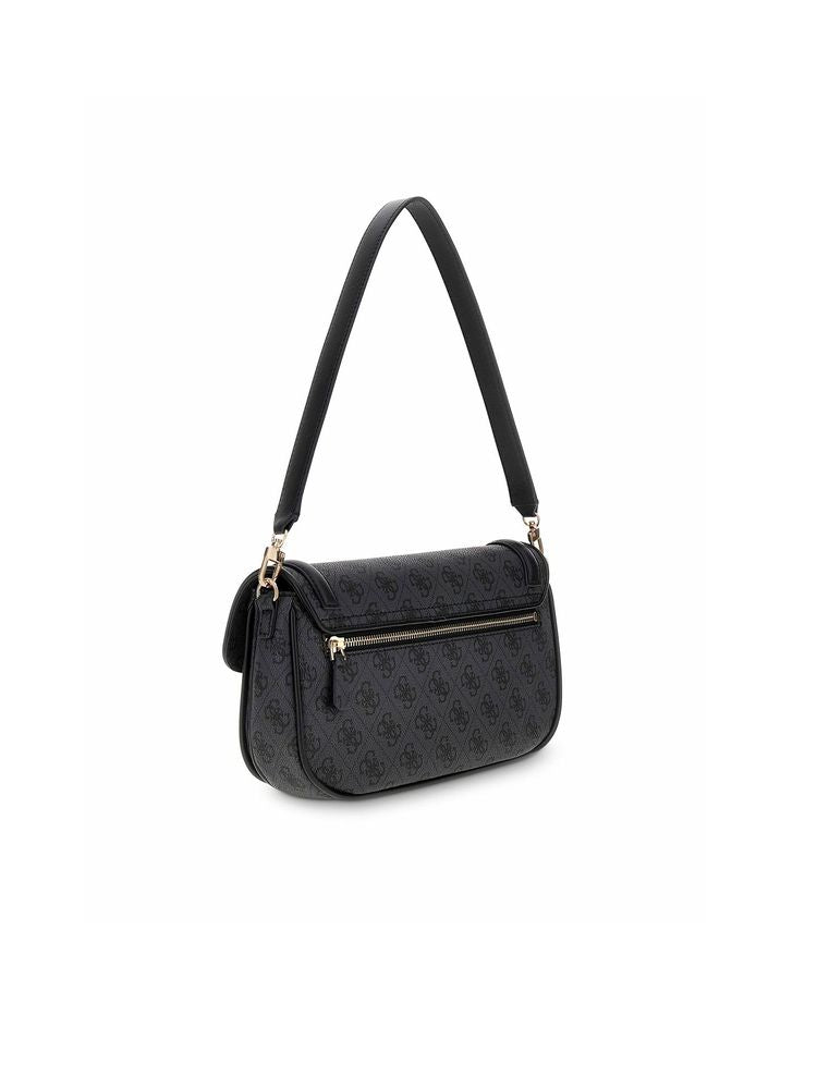 Guess Shoulder Bag — Black Polyurethane