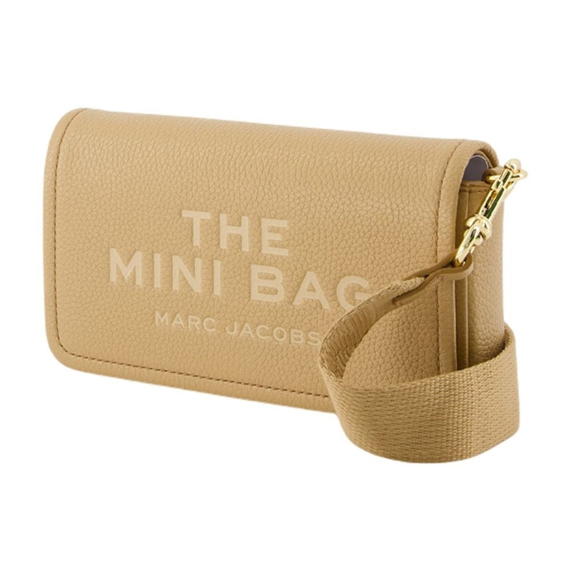 Marc Jacobs Leather Flap Shoulder Bag — Beige Cowhide