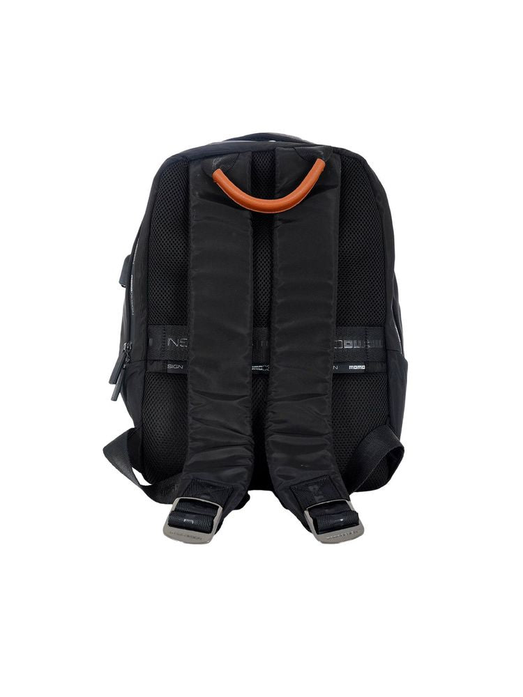Momo Design Dual Strap Nylon Backpack — Black