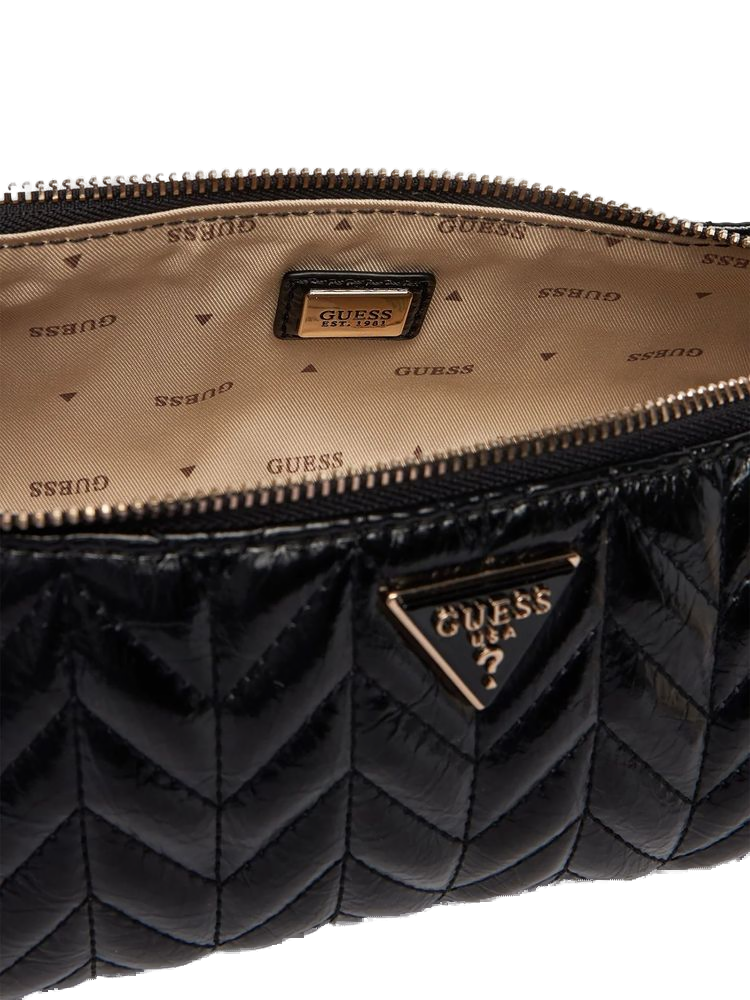 Guess Cheryl Shoulder Bag — Black Polyurethane