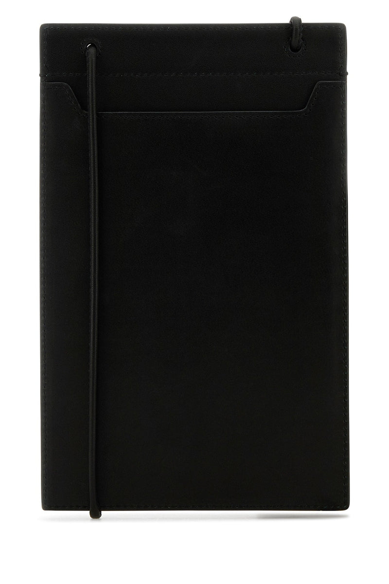 Saint Laurent Leather Wallet — Black