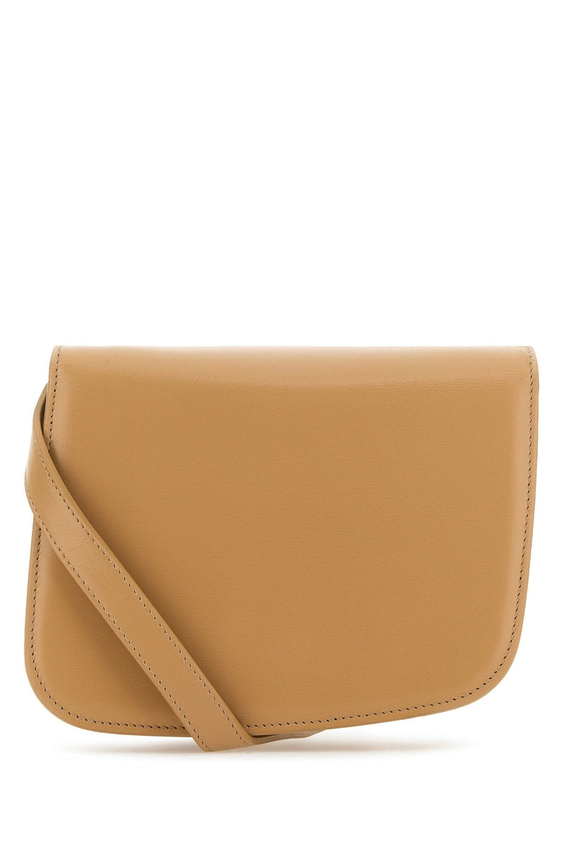 Ferragamo Ligcamligcam Crossbody Bag — Beige Calf Lamb Liningcalf