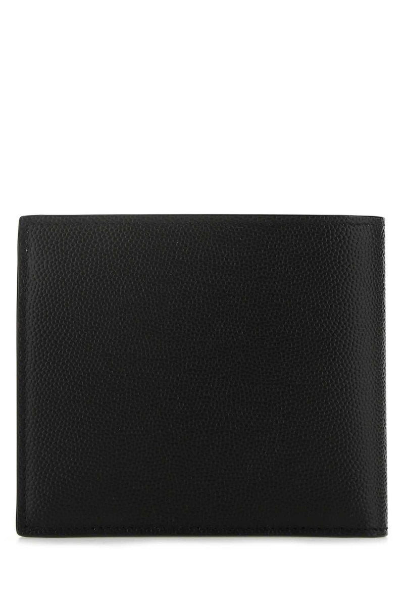Saint Laurent Calfskin Leather Wallet — Black Exterior: Calf