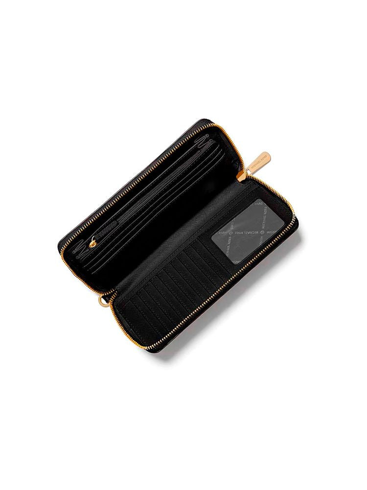 Michael Kors Saffiano Leather Wallet — Black