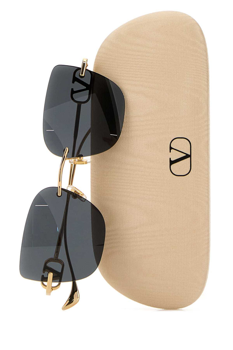Valentino Garavani Vg0033s00154 Gold-Tone Metal Sunglasses — Gold