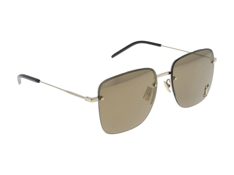 Saint Laurent Sl Sunglasses — Gold Metal