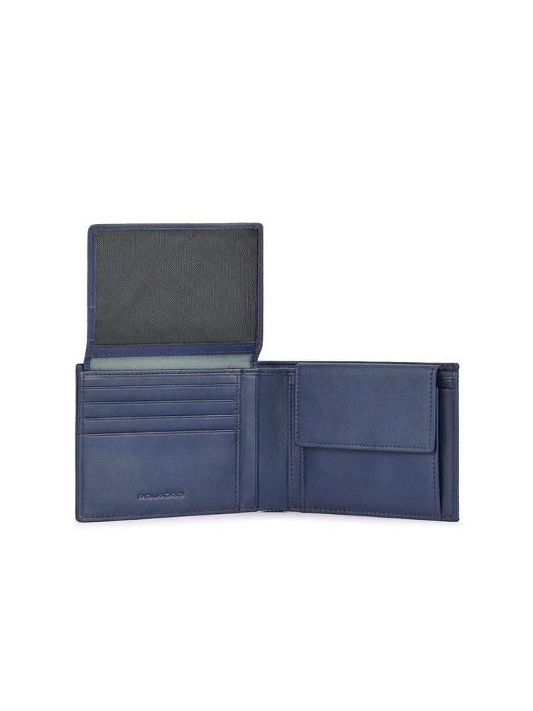 Piquadro Recycled Polyester Wallet — Blue