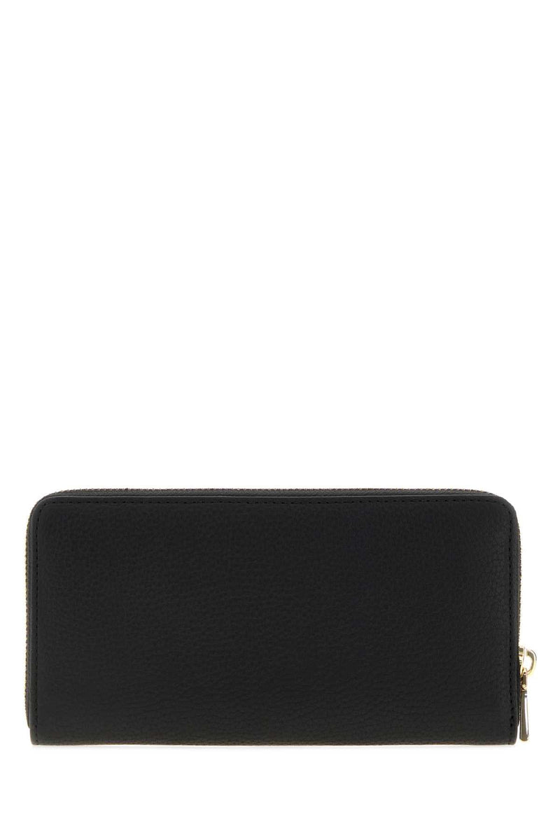 Michael By Kors Slim Wallet — Black Cow Leather