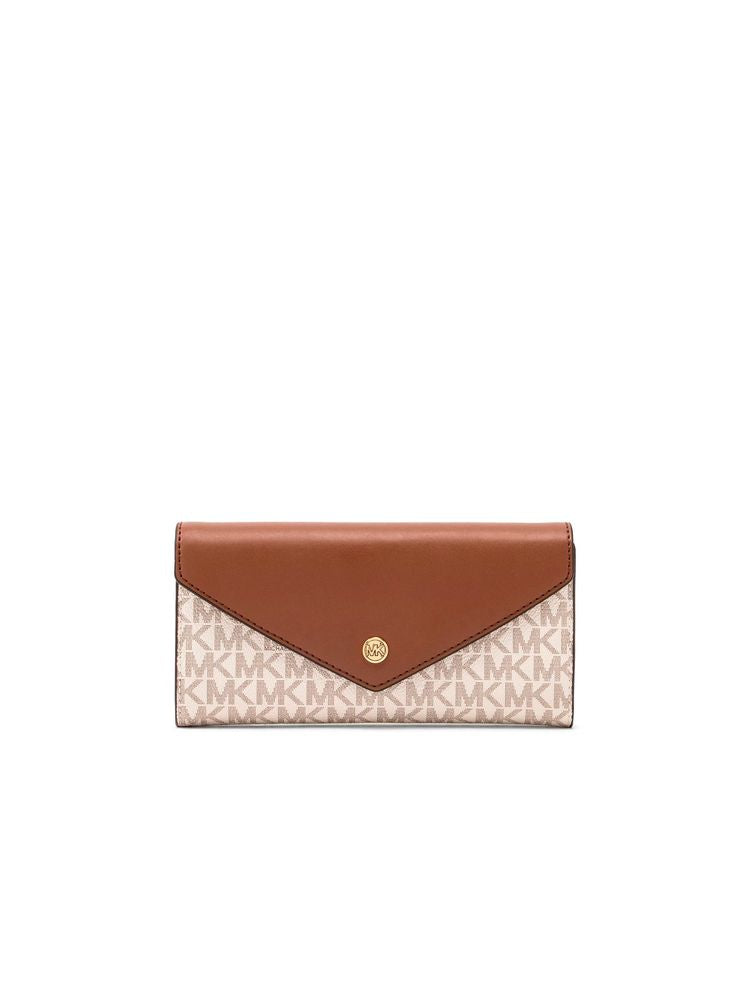 Michael Kors Jet Set Wallet — Beige Polyurethane