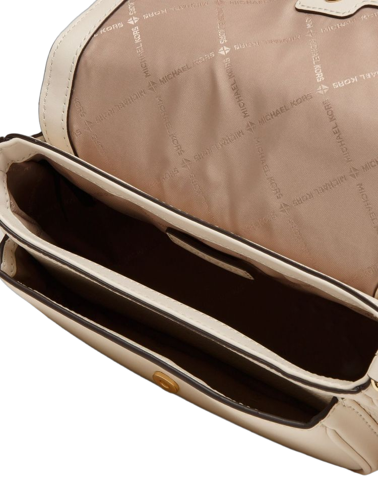Michael Kors Crossbody Bag — Beige Leather